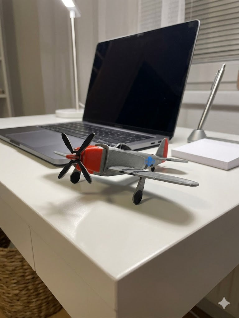 3D Printed P-47 Thunderbolt Model Kit – WWII Fighter Aircraft Build Kit