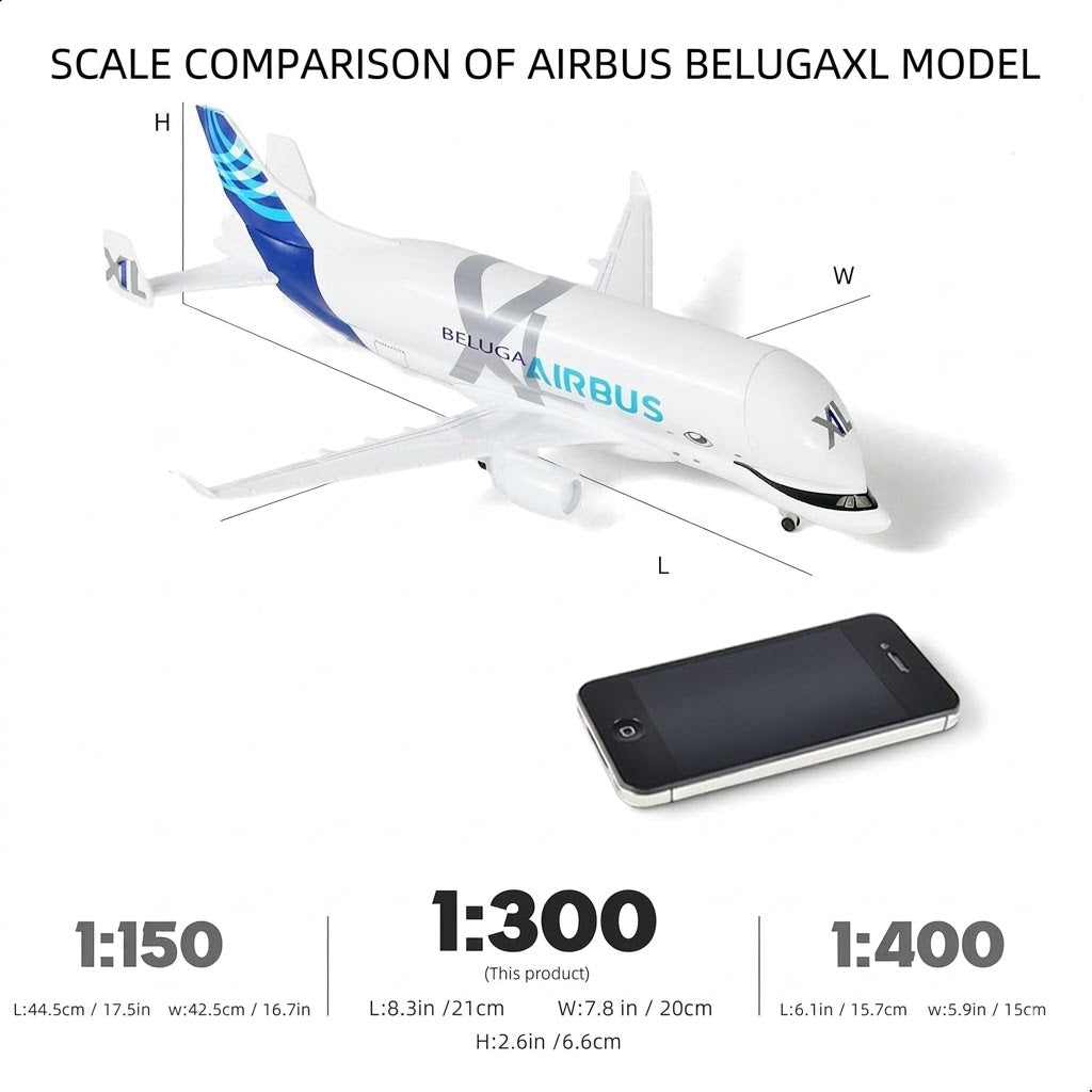 Airbus A330 Beluga XL Die-Cast Aircraft Model – 1/300 Scale Cargo Display Plane