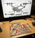3D Printed P-38 Lightning Model Kit – WWII Twin-Engine Fighter Build Kit