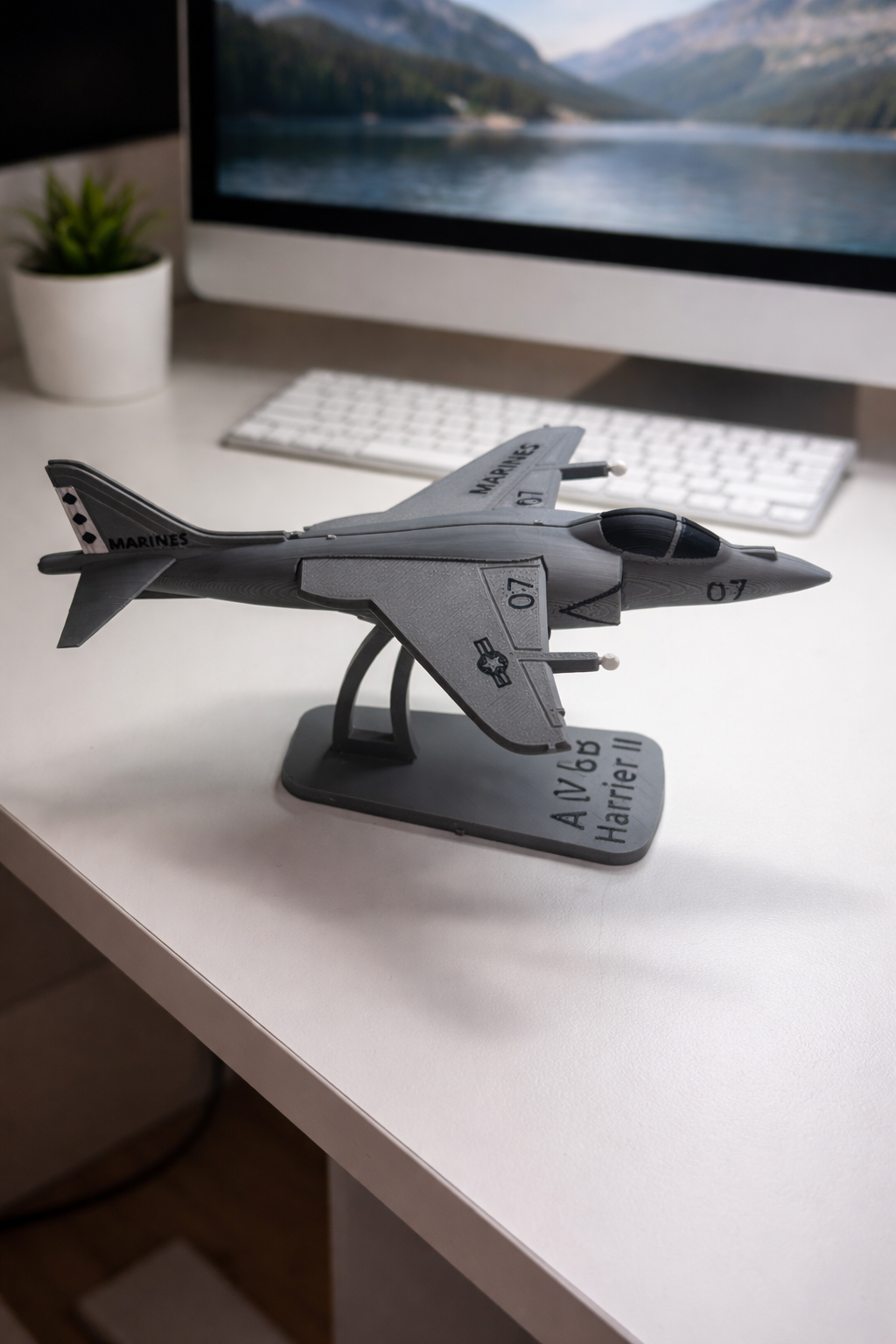 AV-8B Harrier II 3D Printed Model Kit Card