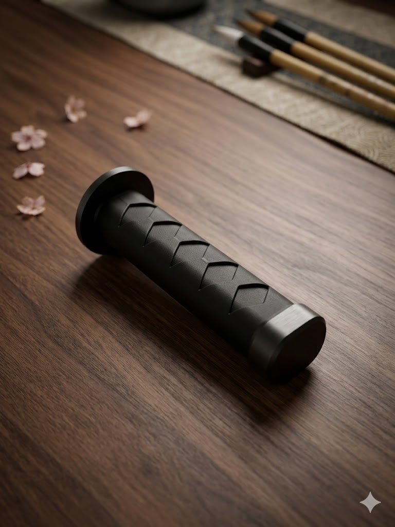 Anime Sword Handle Desk Prop Anime Sword Handle Desk Prop – 3D Printed Katana Grip Decor – Samurai Inspired Desk Accessory – Cosplay Display Piece