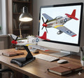 P-51D Mustang “Tuskegee Airmen” 3D Printed Model Kit – 1:100 Scale