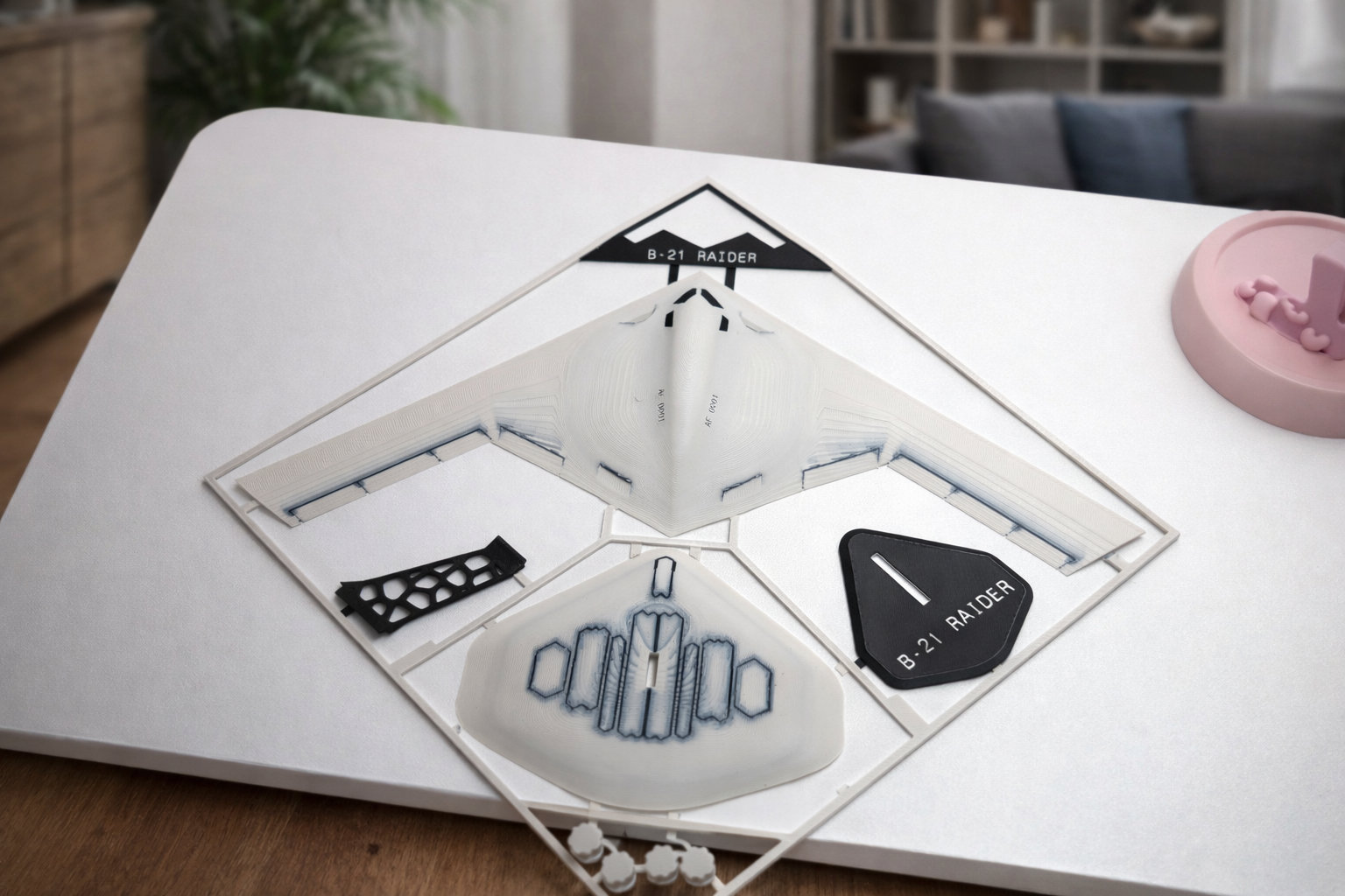 B-21 Raider 3D Printed Aircraft Model Kit – Stealth Bomber Edition