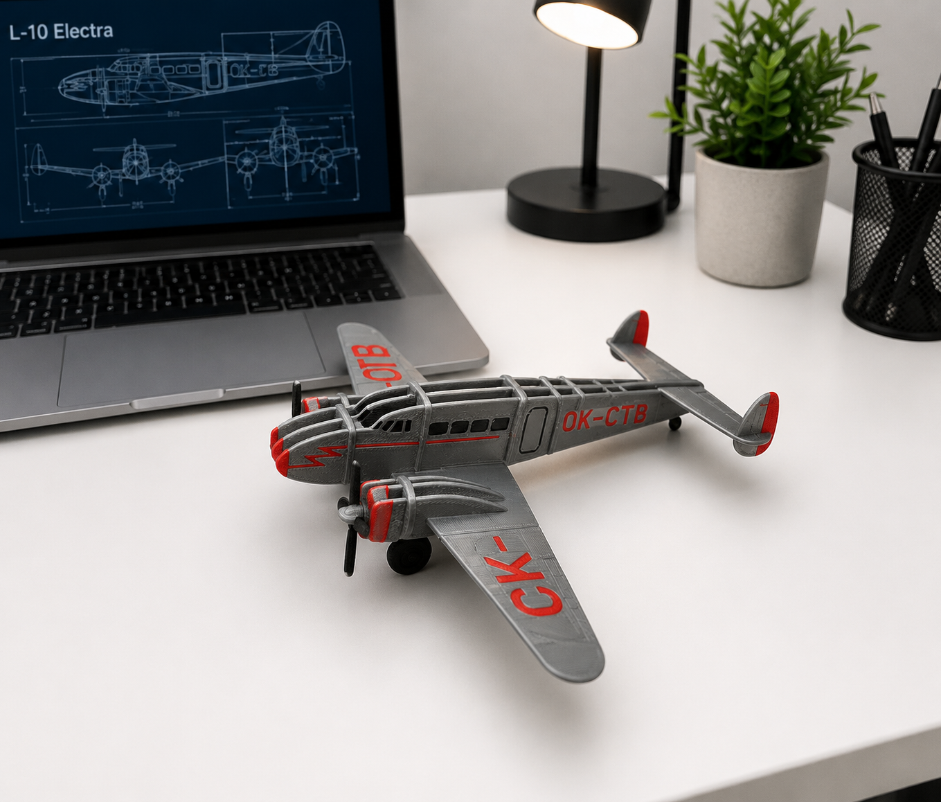3D Printed Lockheed L-10 Electra Model Kit – Classic Vintage Airliner Build Kit