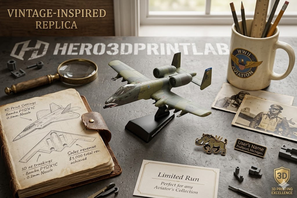 A-10 Thunderbolt II “Warthog” Display Model – 1:140 Scale Close Air Support Aircraft