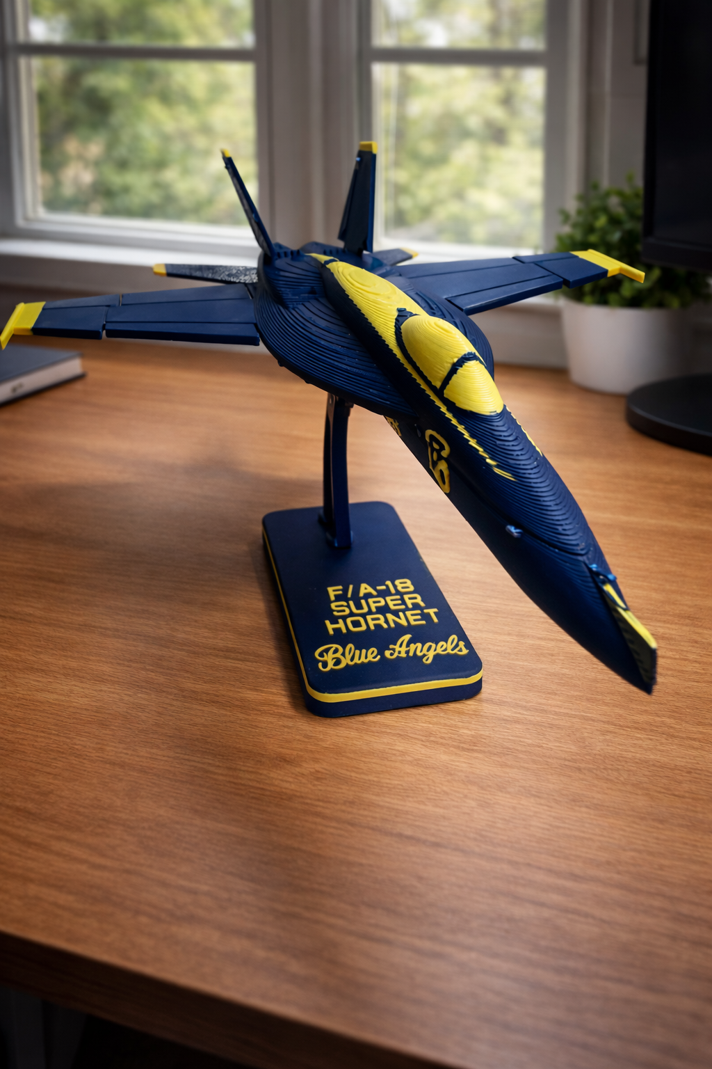 Blue Angels F/A-18 Super Hornet 3D Printed Aircraft Model Kit – Navy Demonstration Jet Edition
