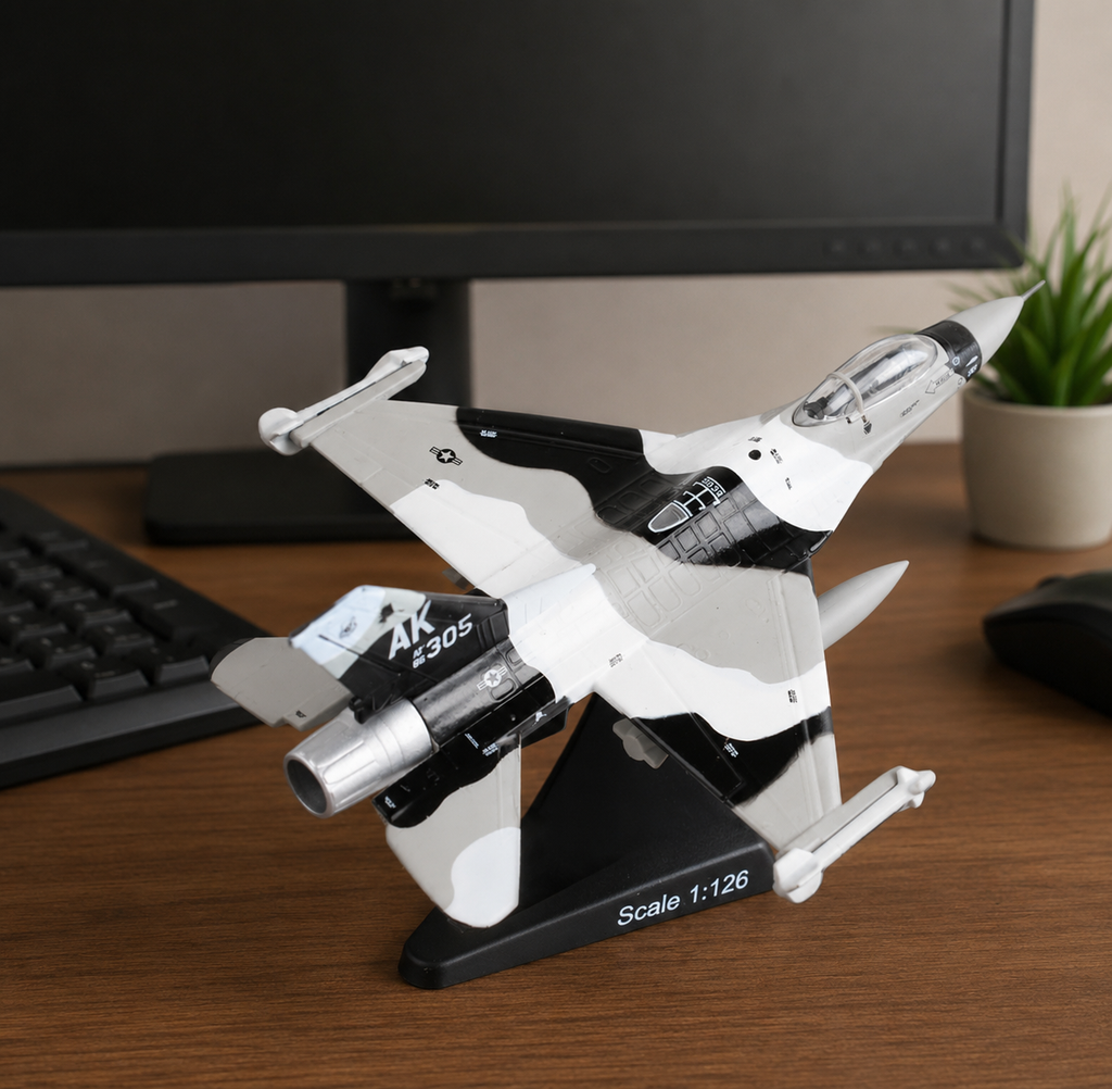 F-16 Fighting Falcon 3D Printed Model Kit – 1:126 Scale
