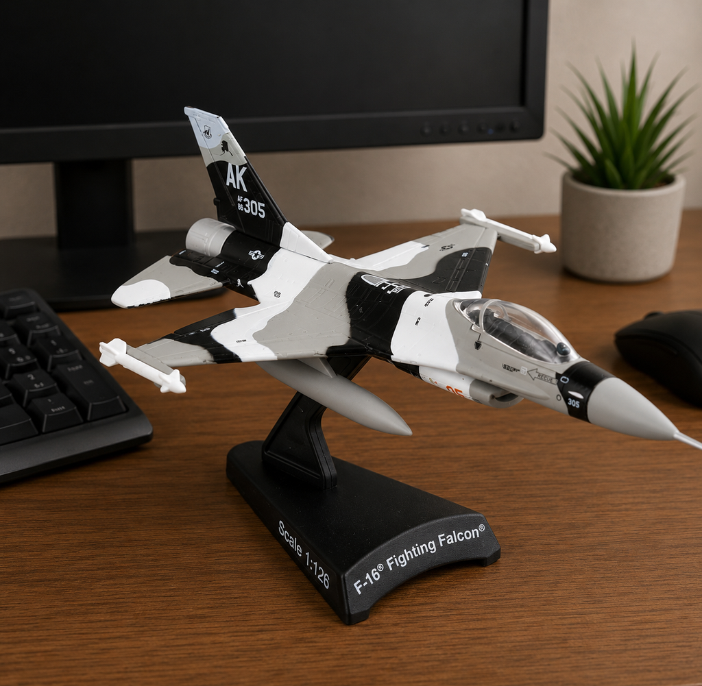 F-16 Fighting Falcon 3D Printed Model Kit – 1:126 Scale