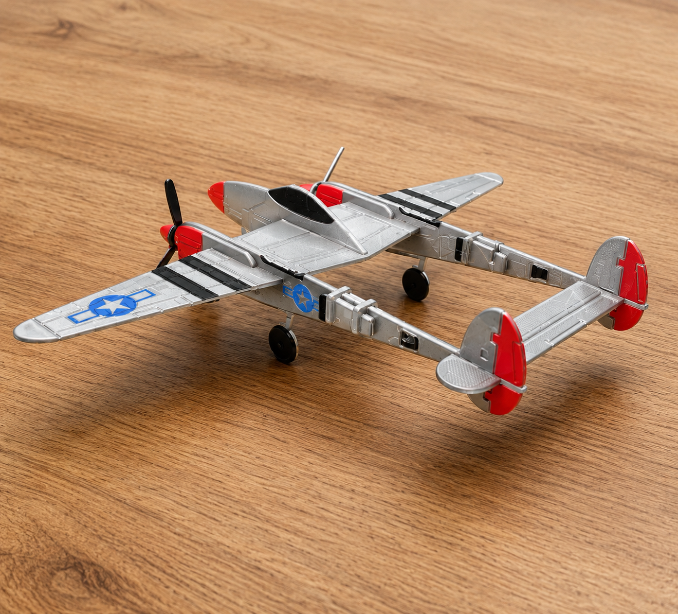 3D Printed P-38 Lightning Model Kit – WWII Twin-Engine Fighter Build Kit