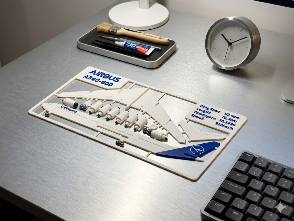 Airbus A340-300 3D Printed Model Kit