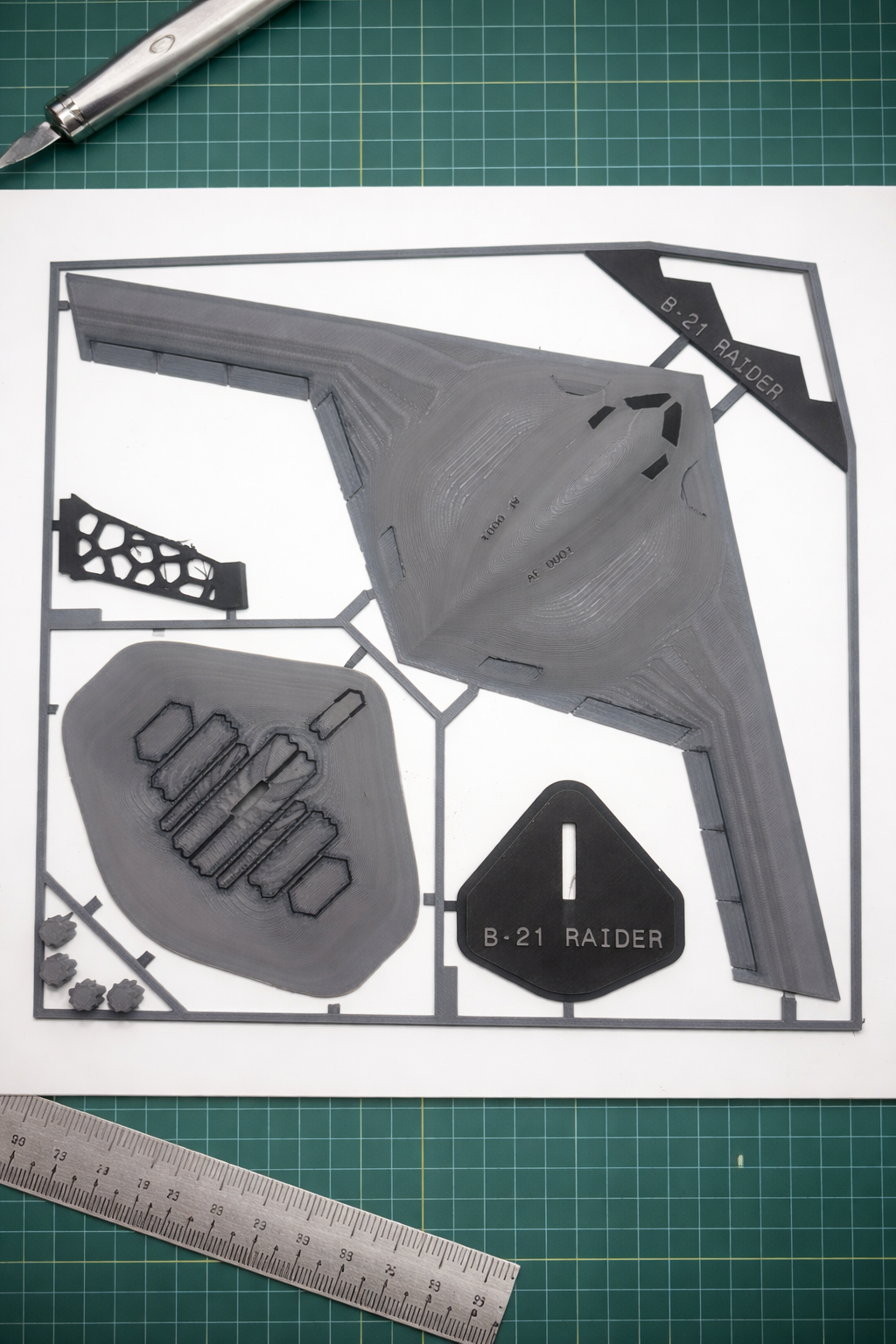 B-21 Raider 3D Printed Aircraft Model Kit – Stealth Bomber Edition