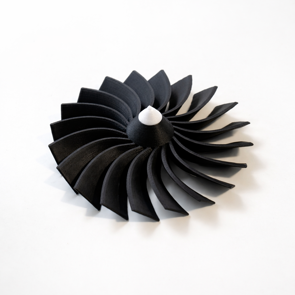Jet Engine 3D Printed Model Kit – Buildable Turbofan Aircraft Engine Display