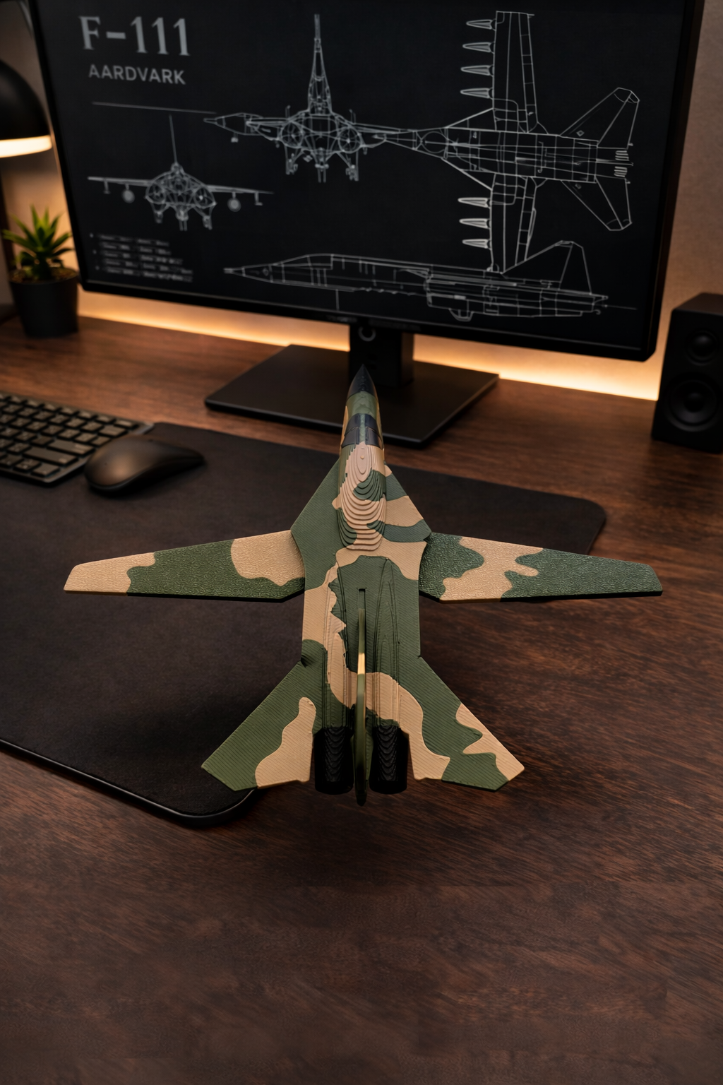 F-111 Aardvark 3D Printed Aircraft Model