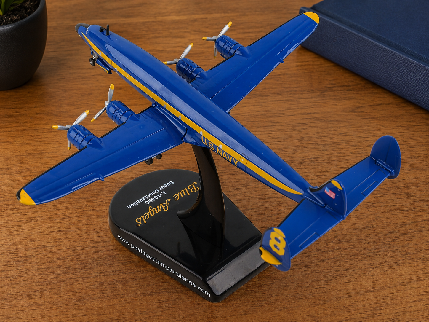 Blue Angels C-121J “Super Constellation” Die-Cast Aircraft Model – 1/300 Scale Display Plane
