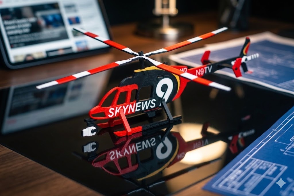 Bell 206B JetRanger 3D Printed Helicopter Model Kit