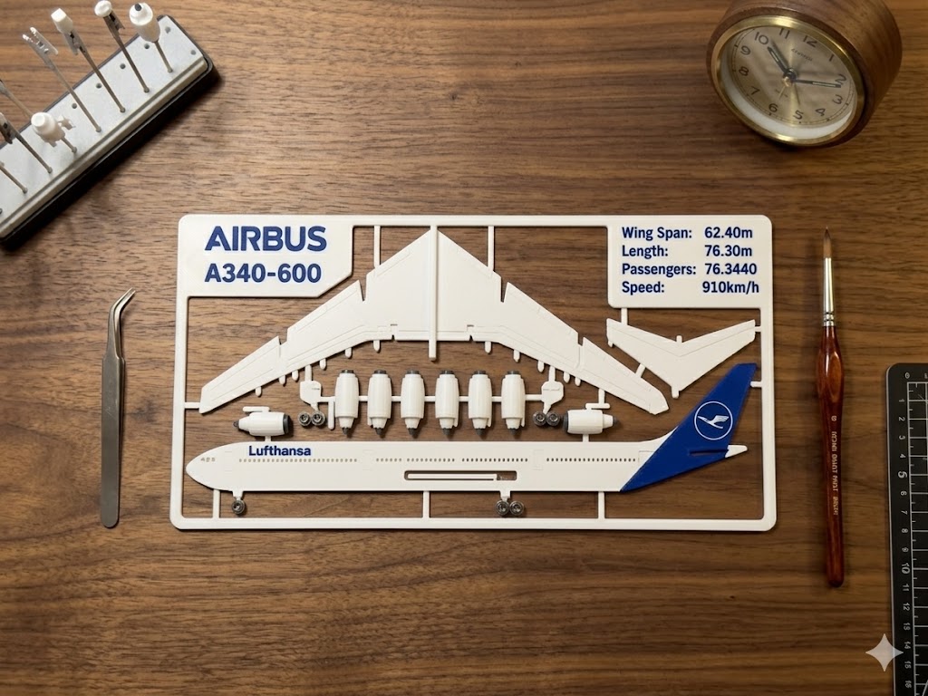 Airbus A340-300 3D Printed Model Kit