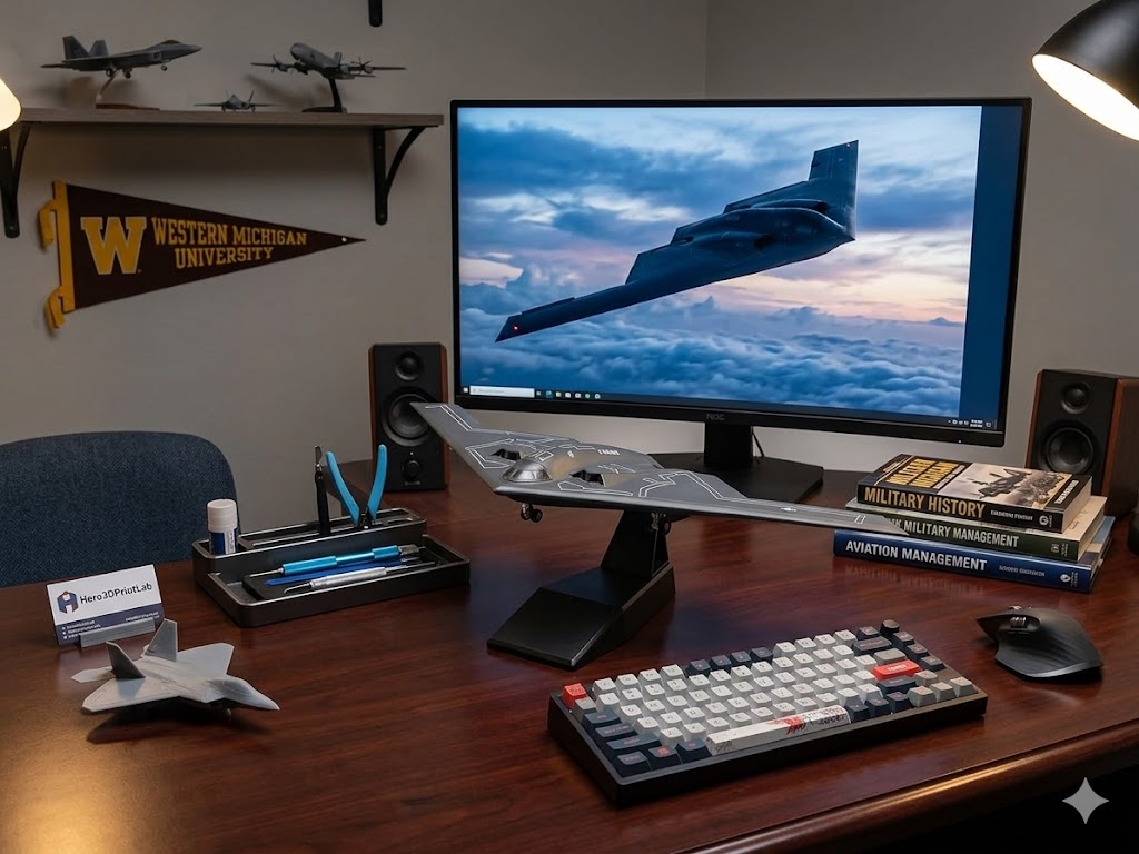 B-2 Spirit Stealth Bomber Die-Cast Aircraft Model – 1:200 Scale Military Display Plane