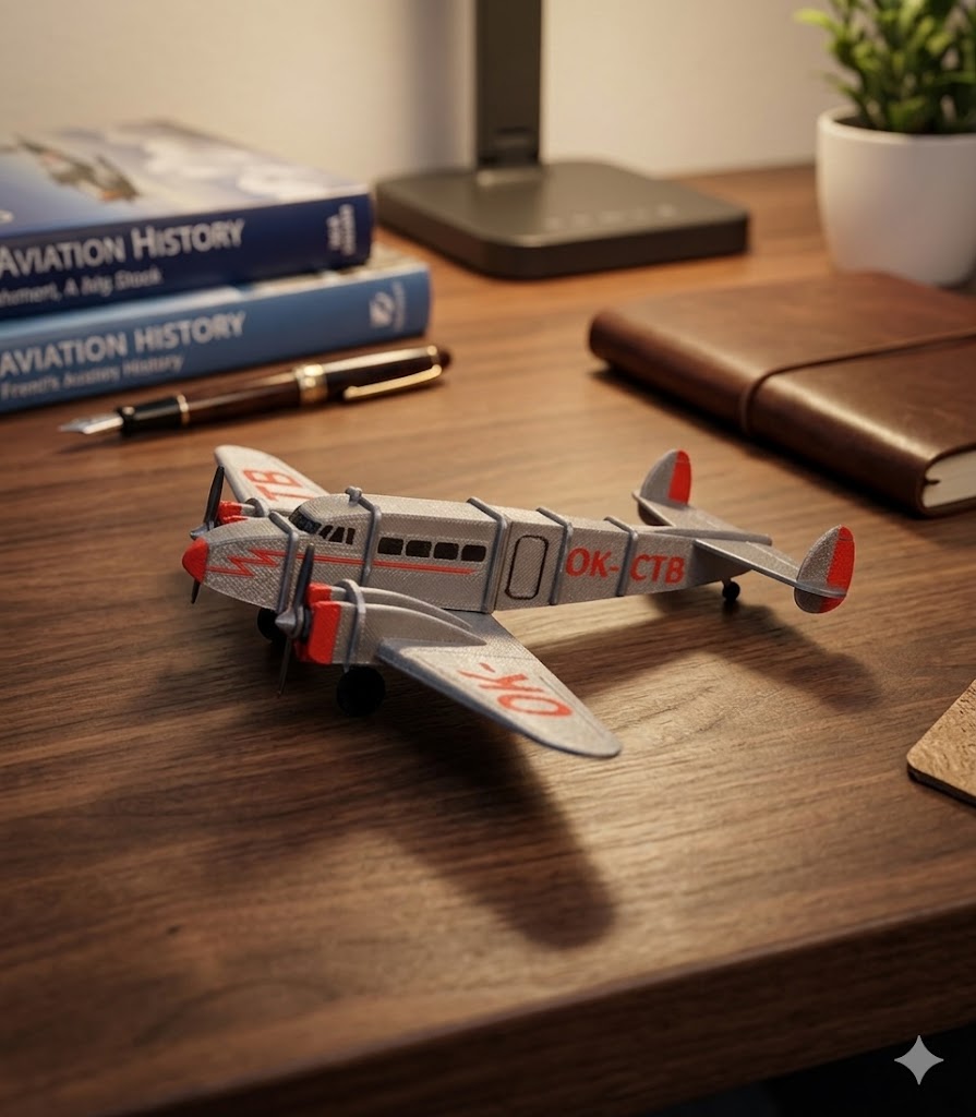 3D Printed Lockheed L-10 Electra Model Kit – Classic Vintage Airliner Build Kit