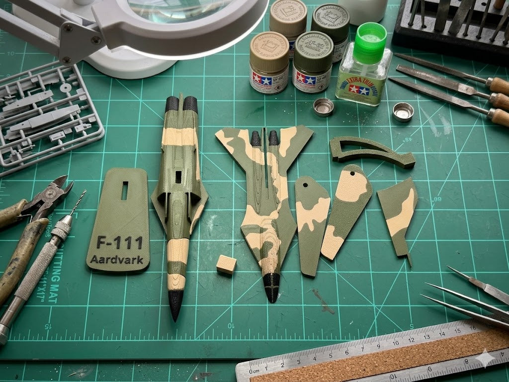 F-111 Aardvark 3D Printed Aircraft Model