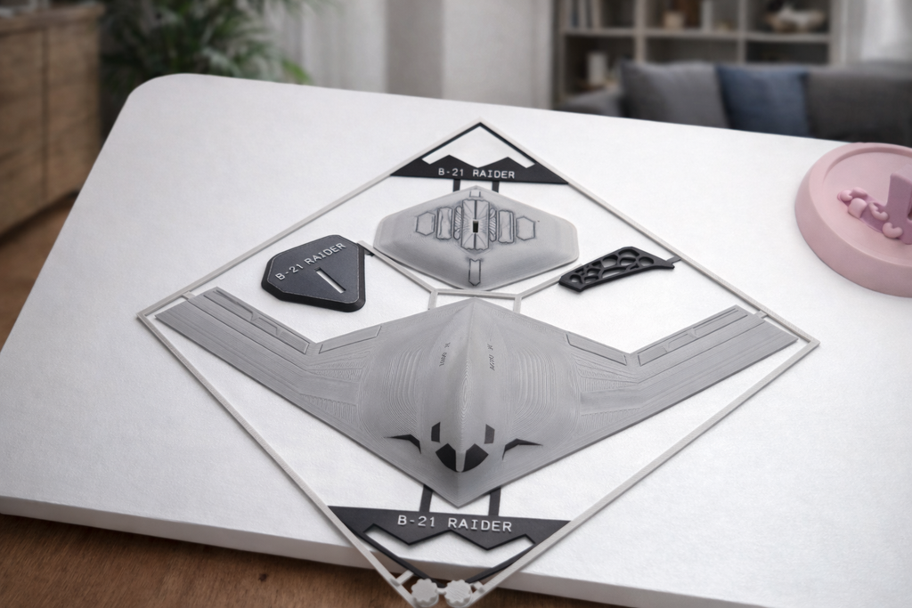 B-21 Raider 3D Printed Aircraft Model Kit – Stealth Bomber Edition