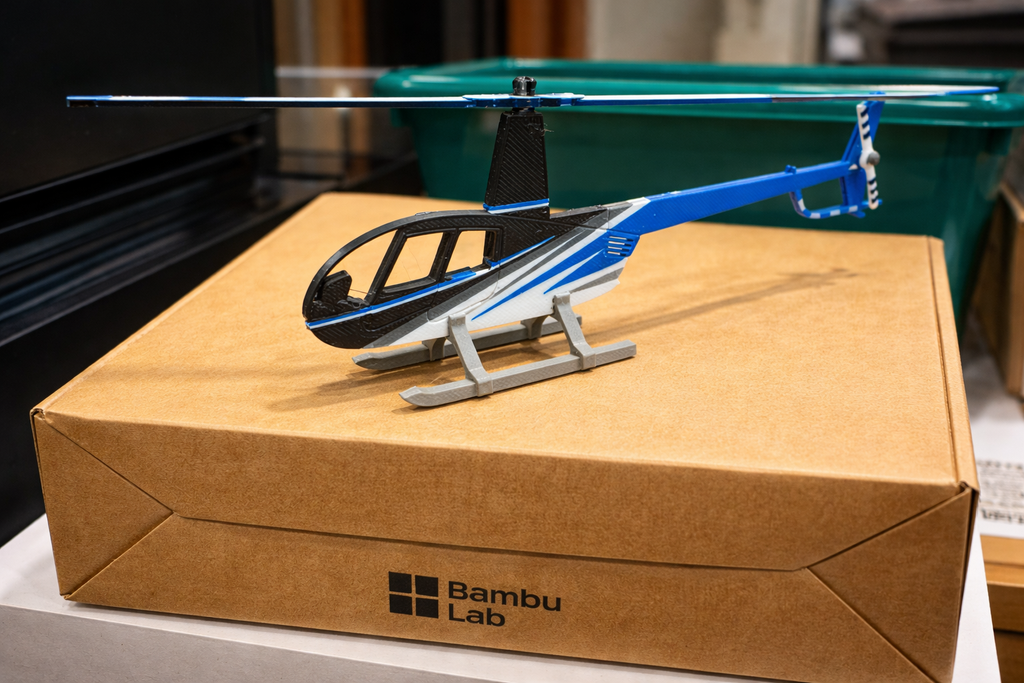 Robinson R44 3D Printed Helicopter Model Kit