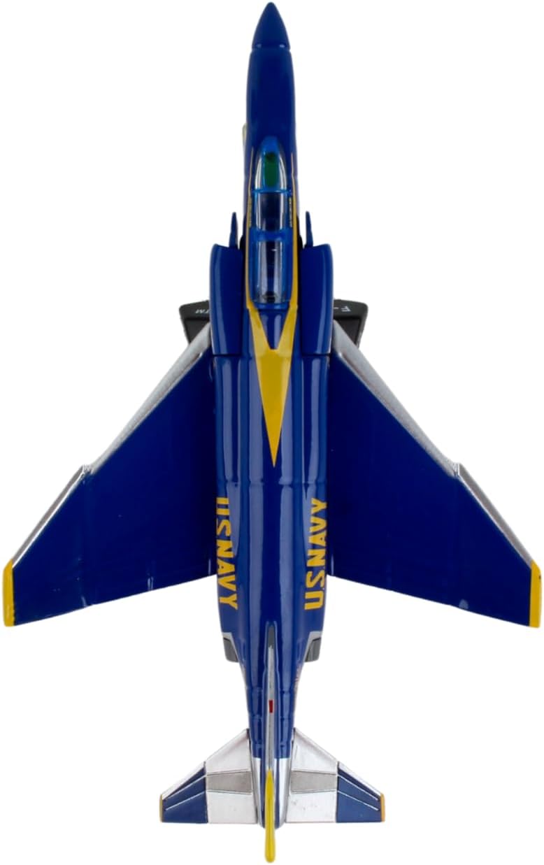 F-4 Phantom II Blue Angels Jet Display Model – 1:155 Scale Inspired Navy Aircraft