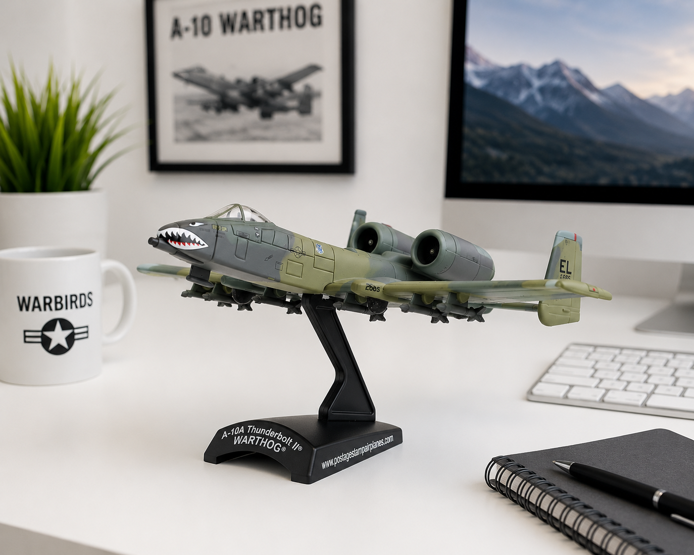 A-10 Thunderbolt II “Warthog” Display Model – 1:140 Scale Close Air Support Aircraft