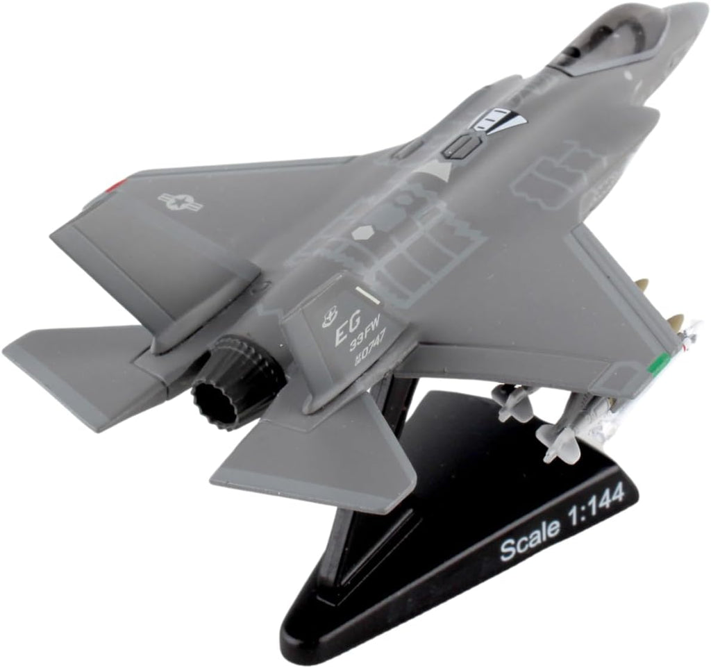 F-35 Lightning II Stealth Fighter Display Model – 1:144 Scale Inspired USAF Aircraft
