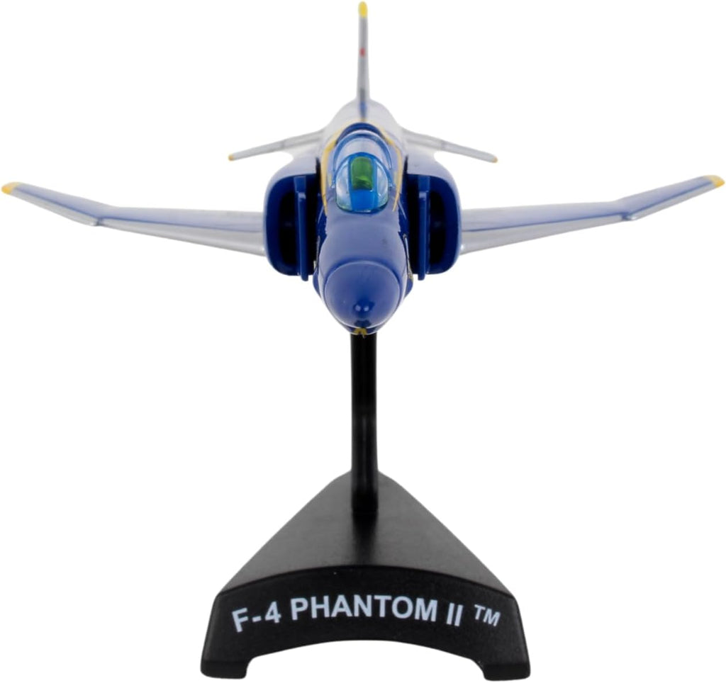 F-4 Phantom II Blue Angels Jet Display Model – 1:155 Scale Inspired Navy Aircraft
