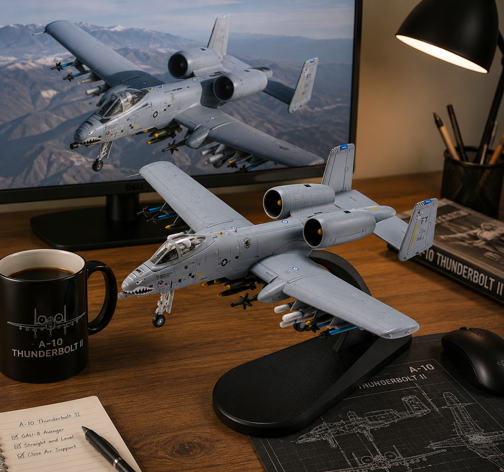 A-10 Thunderbolt II “Warthog” 3D Printed Model Kit – 1:100 Scale