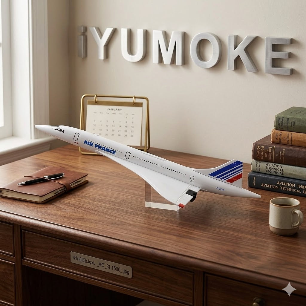 Air France Concorde Die-Cast Aircraft Model – 1/400 Scale Supersonic Display Plane