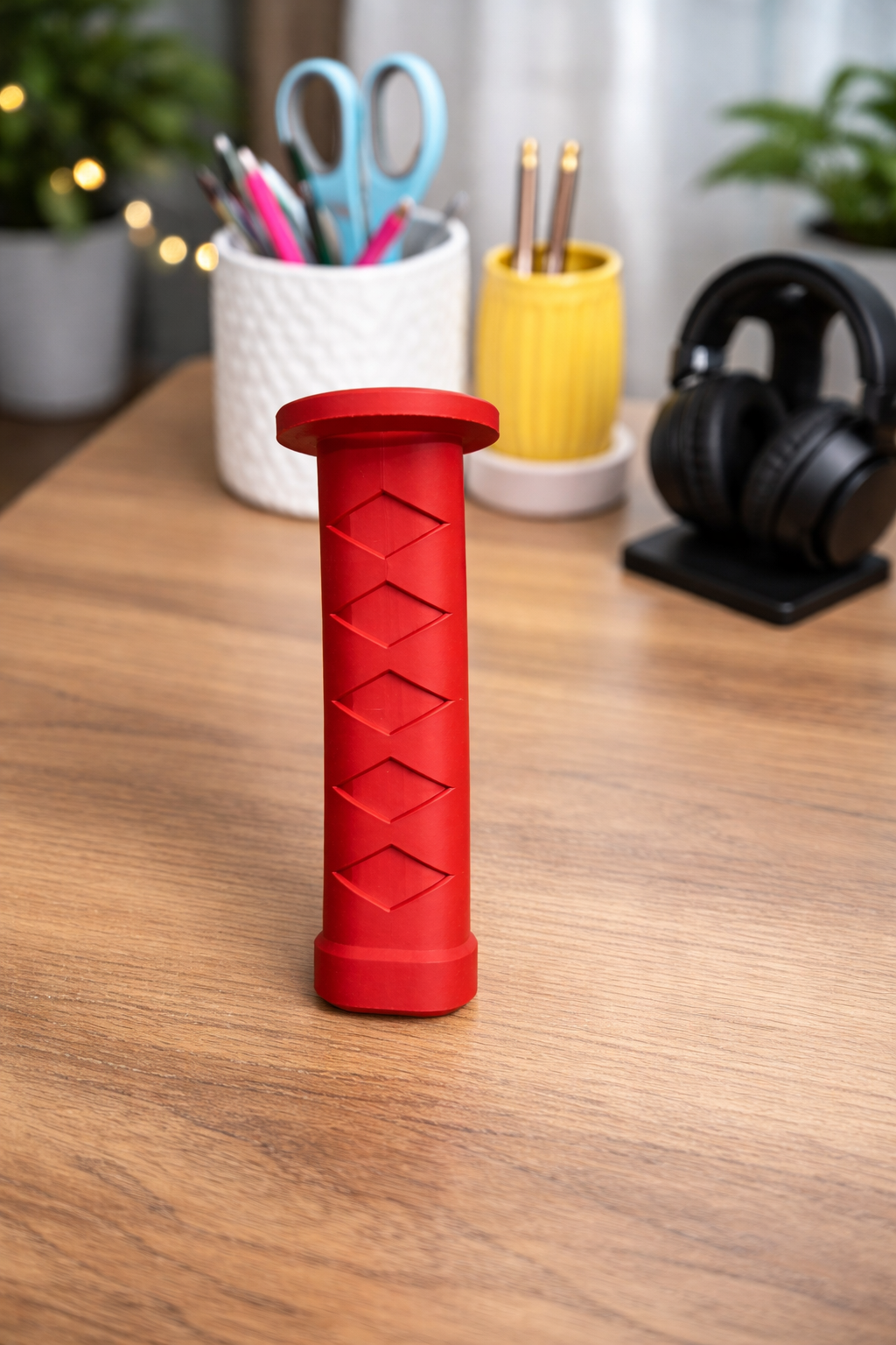 Anime Sword Handle Desk Prop Anime Sword Handle Desk Prop – 3D Printed Katana Grip Decor – Samurai Inspired Desk Accessory – Cosplay Display Piece