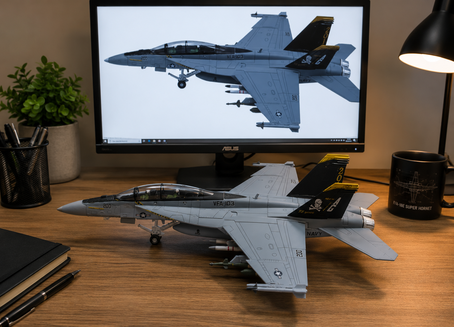 F/A-18 Super Hornet 3D Printed Model Kit – 1:100 Scale