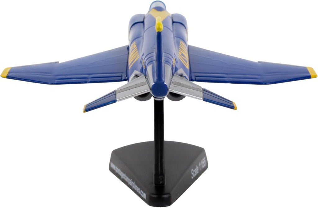 F-4 Phantom II Blue Angels Jet Display Model – 1:155 Scale Inspired Navy Aircraft