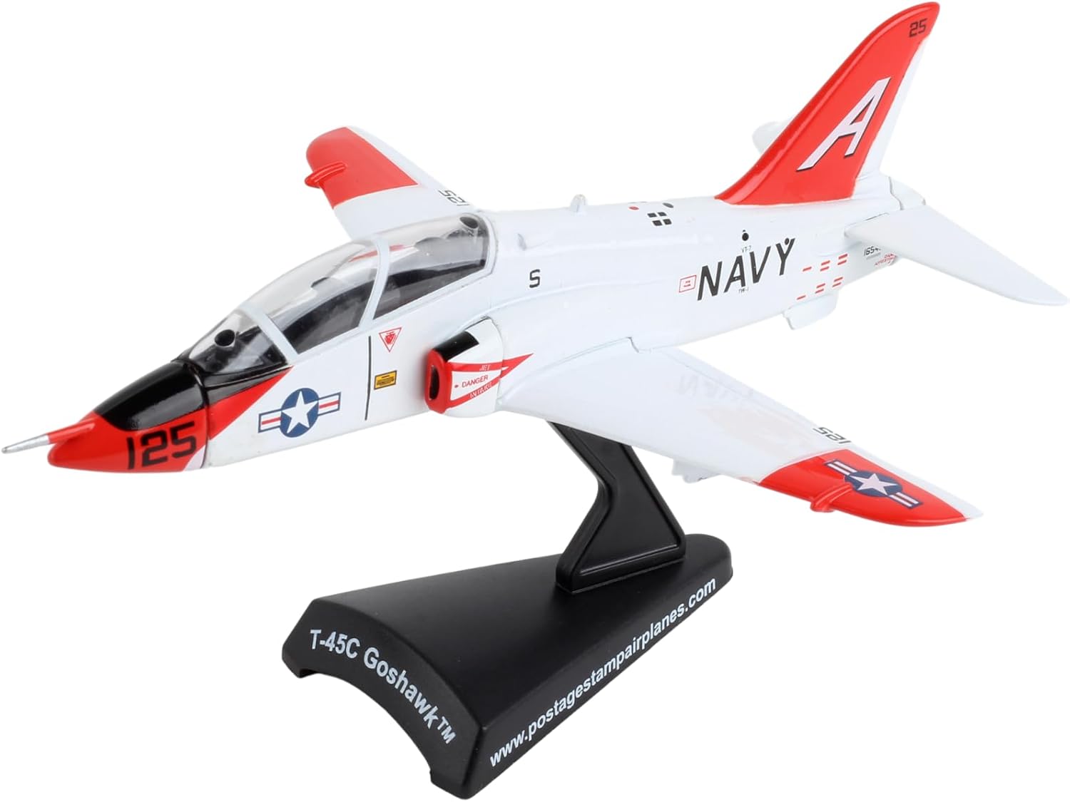 T-45 Goshawk Jet Display Model – 1:100 Scale Inspired Navy Trainer Aircraft