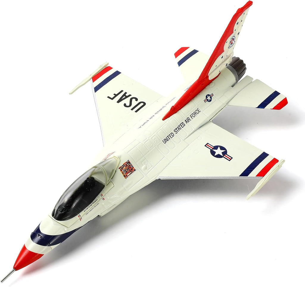 F-16C Fighting Falcon Thunderbird Display Model – 1:100 Scale USAF Fighter Jet