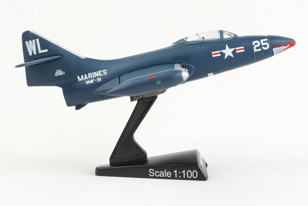 F9F Panther Jet Display Model – 1:100 Scale Korean War Navy Fighter Aircraft