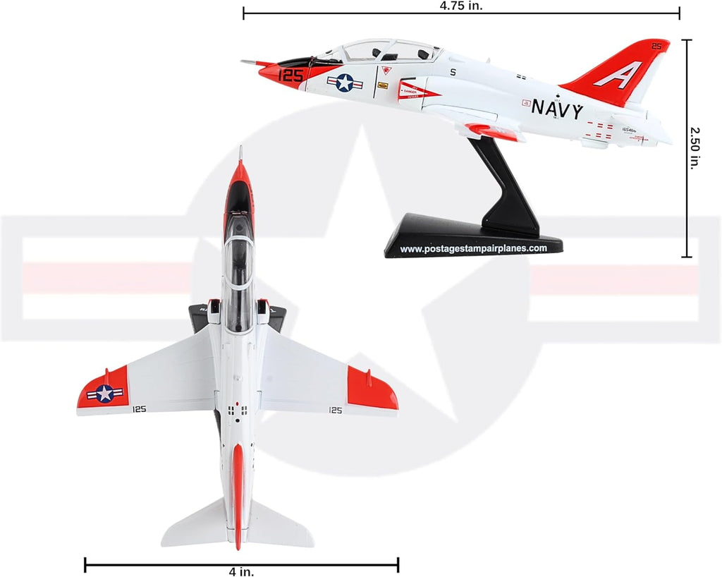 T-45 Goshawk Jet Display Model – 1:100 Scale Inspired Navy Trainer Aircraft