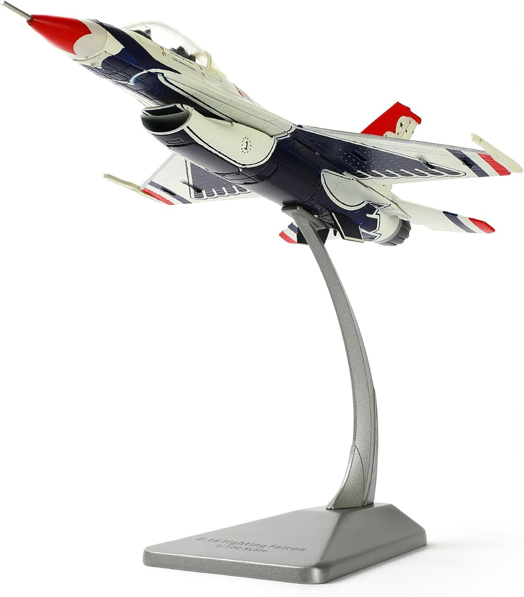 F-16C Fighting Falcon Thunderbird Display Model – 1:100 Scale USAF Fighter Jet