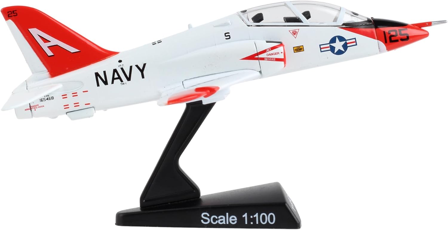 T-45 Goshawk Jet Display Model – 1:100 Scale Inspired Navy Trainer Aircraft