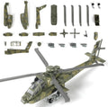 1:72 Scale AH-64 Apache Quick Build Helicopter Model Kit – 25 Piece Military Helicopter Build