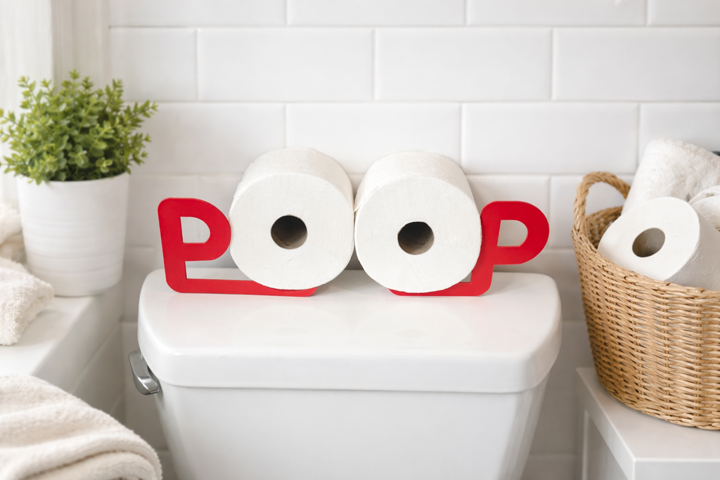 3D Printed Funny Poop Toilet Paper Holder