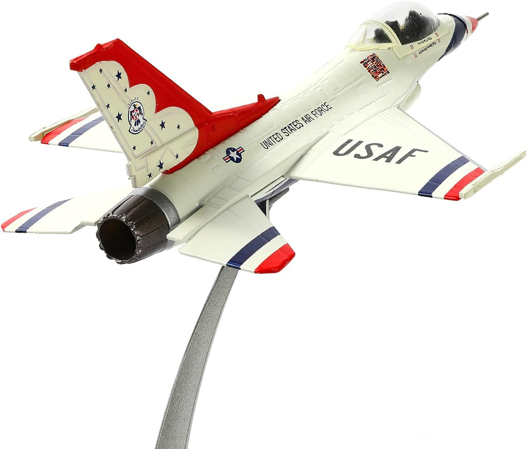 F-16C Fighting Falcon Thunderbird Display Model – 1:100 Scale USAF Fighter Jet