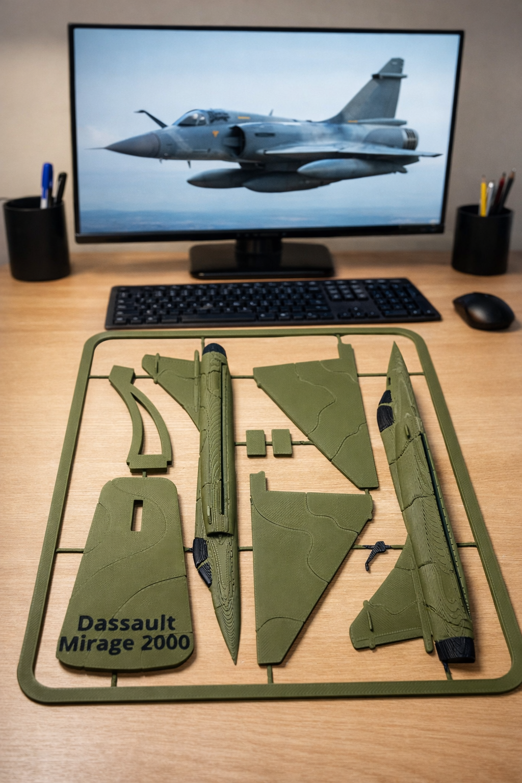 Dassault Mirage 2000 3D Printed Aircraft Model