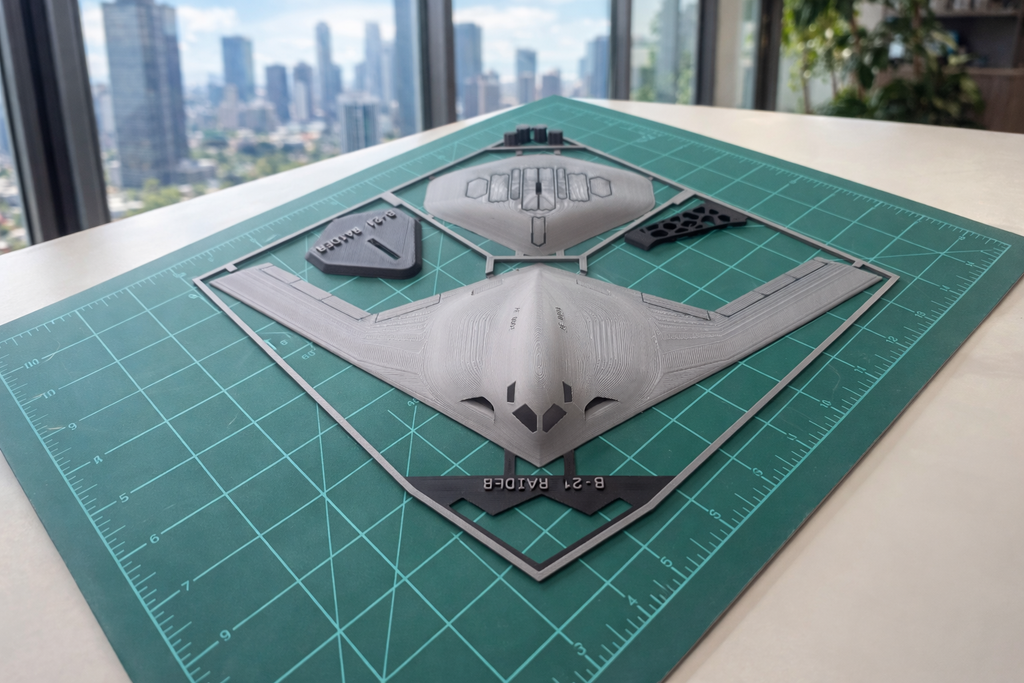 B-21 Raider 3D Printed Aircraft Model Kit – Stealth Bomber Edition