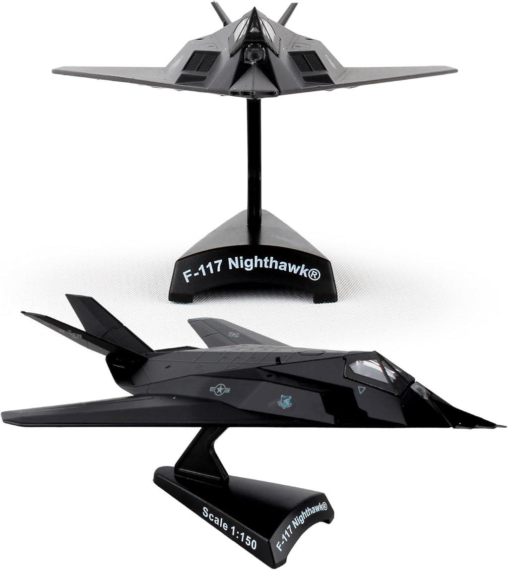 F-117 Nighthawk Stealth Aircraft Display Model – 1:150 Scale USAF Fighter Jet