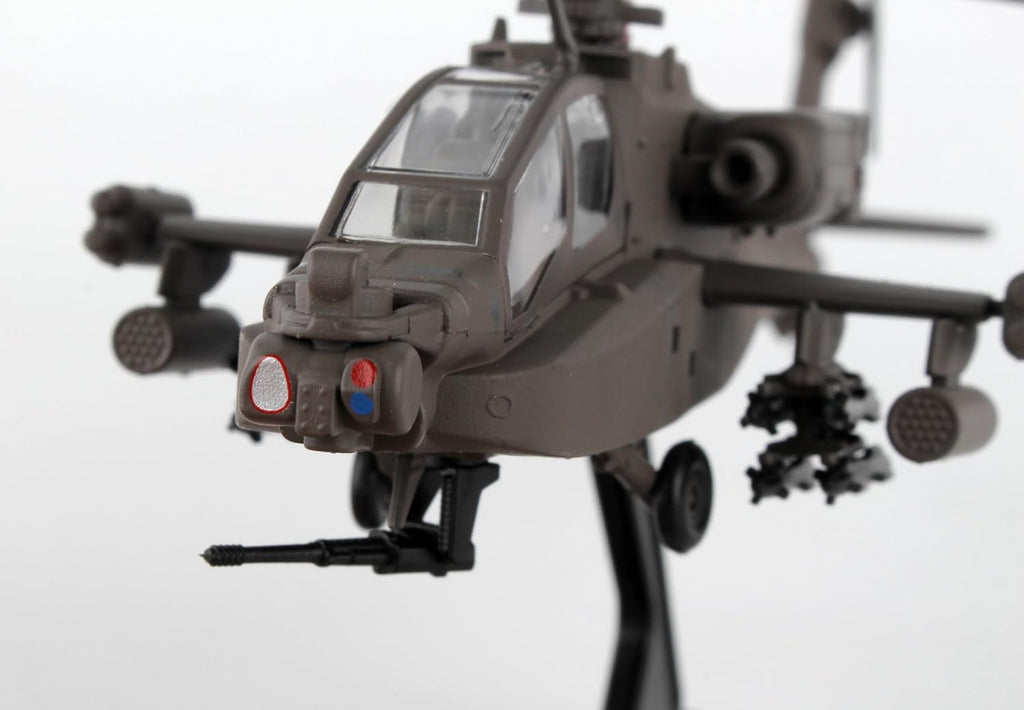 AH-64 Apache Longbow Helicopter Display Model – 1:100 Scale Inspired Military Aircraft