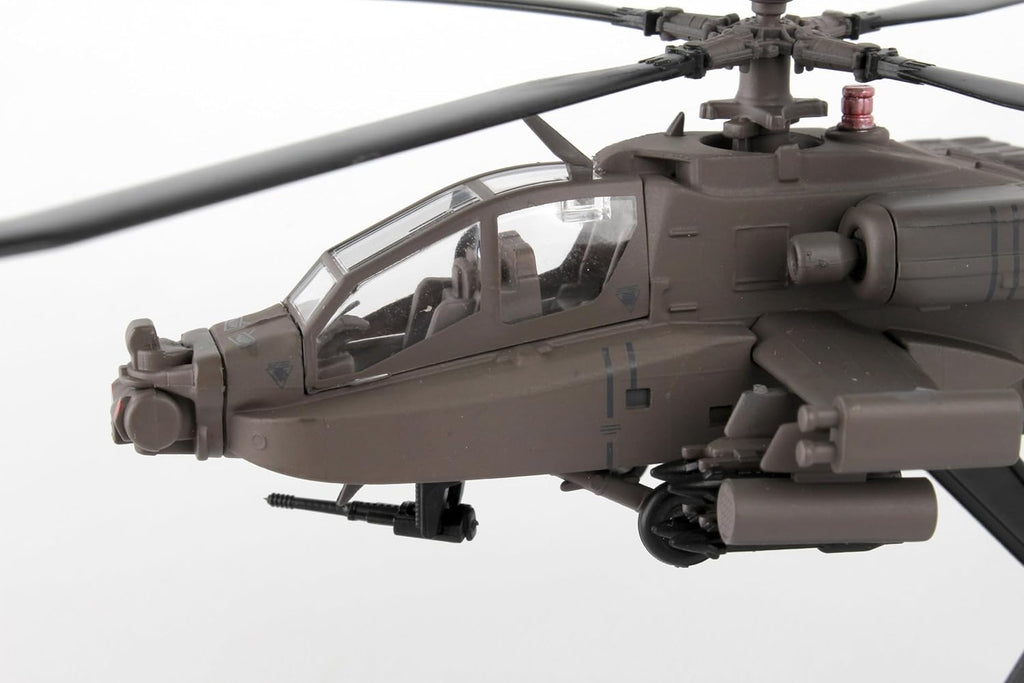 AH-64 Apache Longbow Helicopter Display Model – 1:100 Scale Inspired Military Aircraft