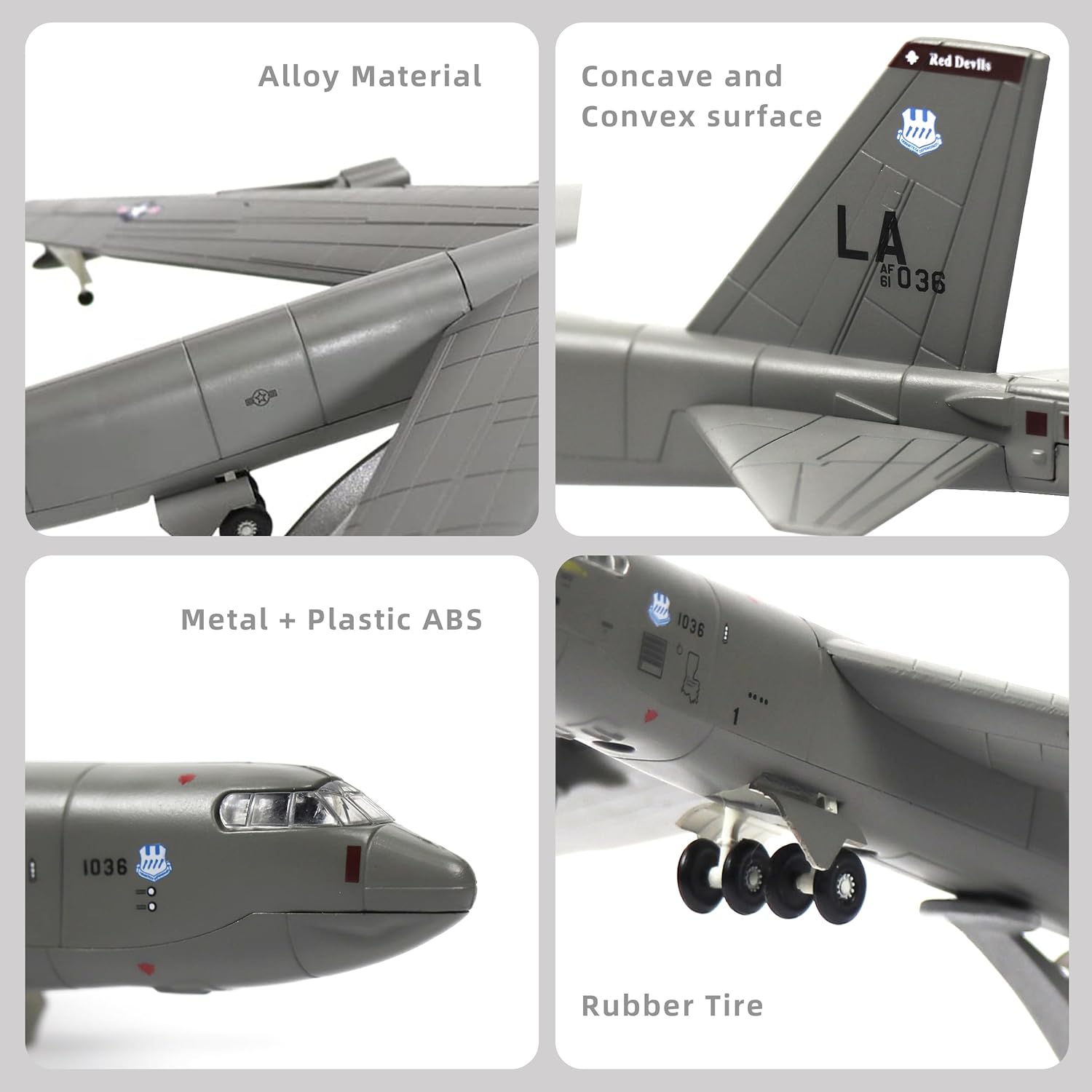 B-52 Stratofortress Display Model – 1:200 Scale Strategic Bomber Aircraft