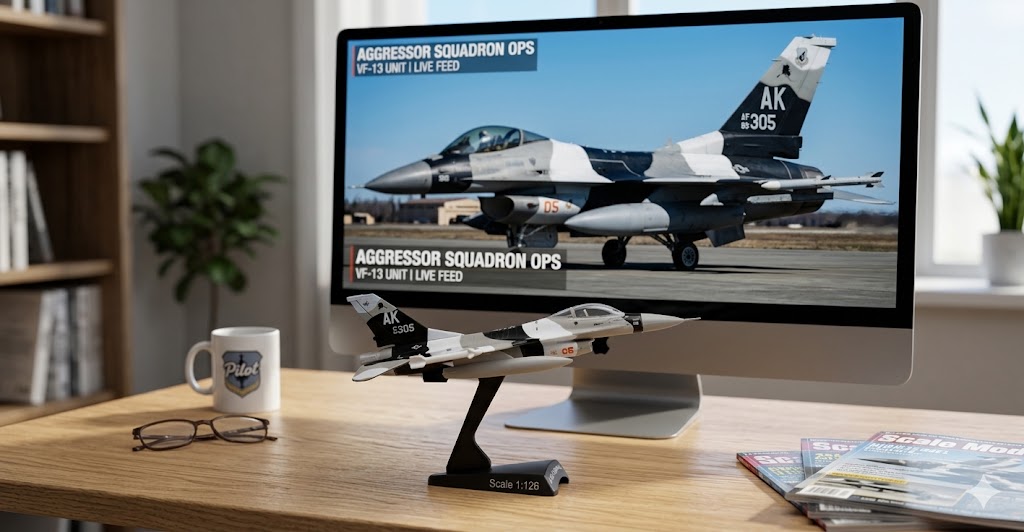 F-16 Fighting Falcon 3D Printed Model Kit – 1:126 Scale